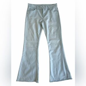 Michael Kors W’s Flare Jeans 8 Light Wash Denim Stretch Bootcut Raw Hem Y2K